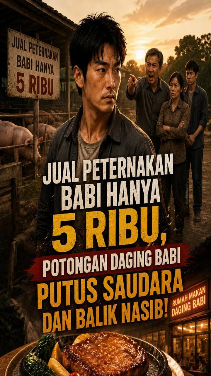 Jual Peternakan Babi Hanya 5 Ribu, Potongan Daging Babi Putus Saudara dan Balik Nasib!