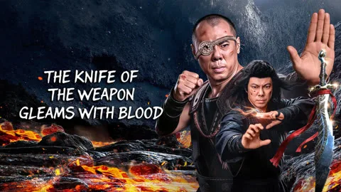 THE KNIFE OF THE WEAPON GLEAMS WITH BLOOD