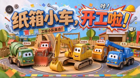 纸箱小车，开工啦！