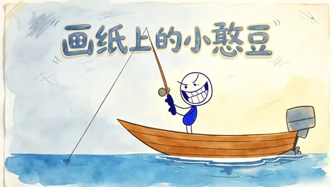 画纸上的小憨豆