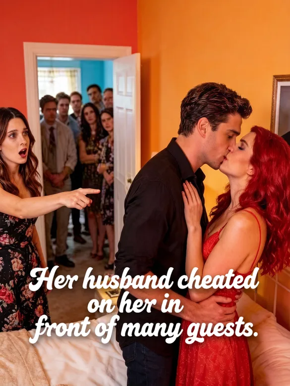 Her husband cheated on her in front of many guests