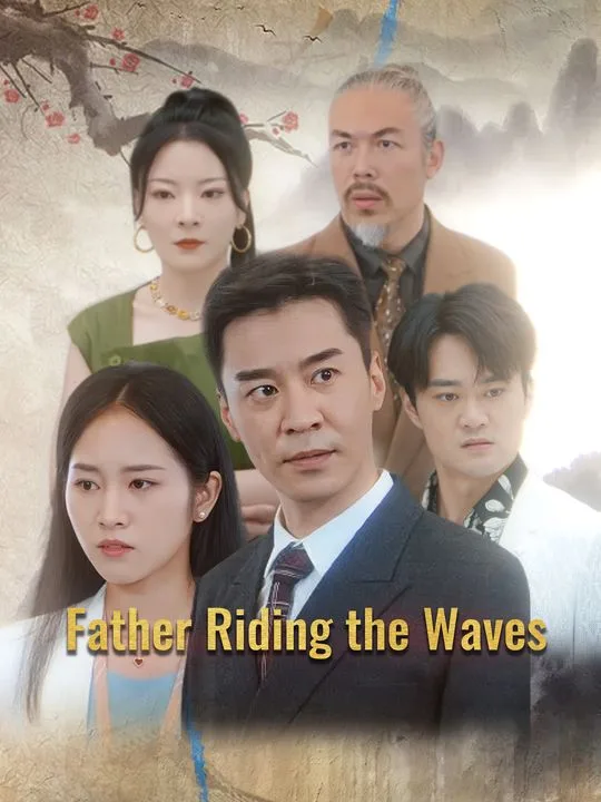 Father Riding the Waves