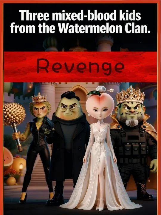 The three mixed-race kids of the Watermelon clan