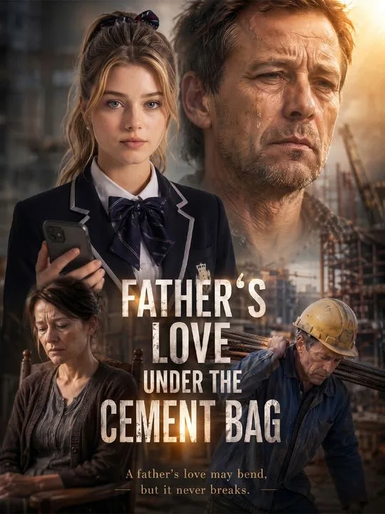 Father's love under the cement bag