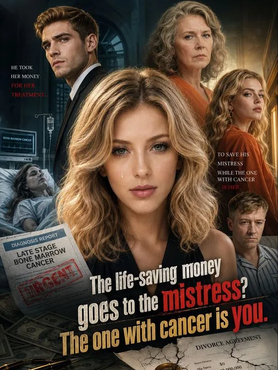 The life-saving money goes to the mistress The one with cancer is you.