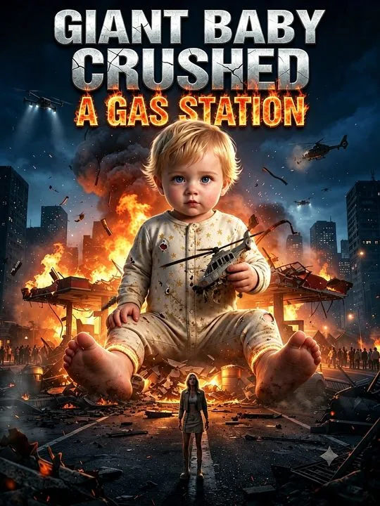 Giant Baby Crushed a Gas Station